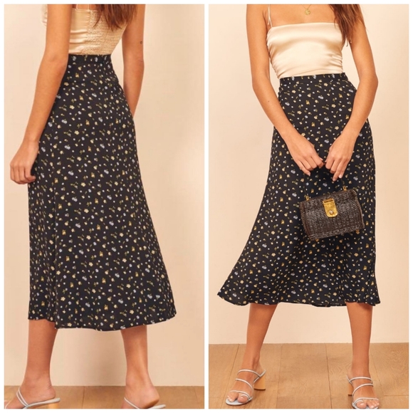 Reformation Dresses & Skirts - Reformation wrap floral long skirt size 8
